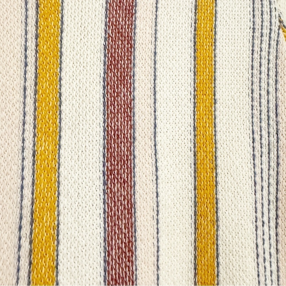 Madewell | Blakley Stripe Sweater Tee Cotton Fringe Size Small - Picture 6 of 8